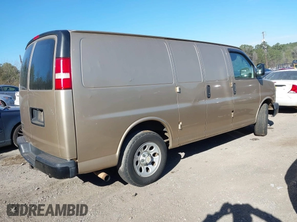 2011 Chevrolet Express Cargo with VIN 1GCSGAFX3B1170378, listed as a IAAI auction lot 41610588 with 175,177 mi miles and . Bid and sale history available at DreamBid. Image 4.