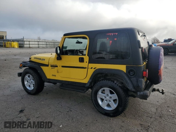 2002 Jeep Wrangler Sport with VIN 1J4FA49S12P708751, listed as a Copart auction lot 79415644 with 219,771 mi miles and Non Repairable. Bid and sale history available at carsss.com. Image 2.