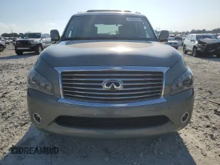 2011 Infiniti QX56 7-passenger with VIN JN8AZ2NE8B9006786, listed as a Copart auction lot 74598254 with 164,074 mi miles and Salvage Title. Bid and sale history available at carsss.com. Image 5.