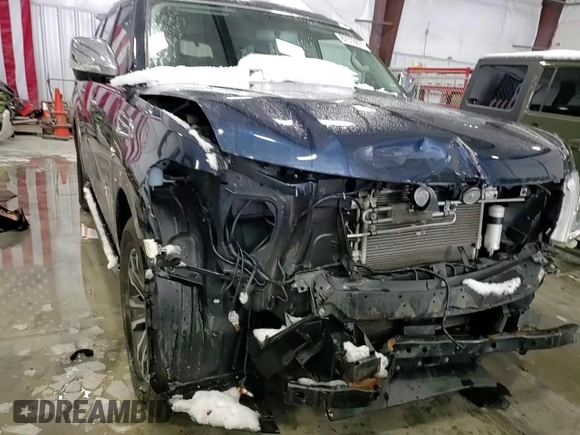 2020 Nissan Armada SL with VIN JN8AY2NC5L9621959, listed as a Copart auction lot 87372274 with 91,532 mi miles and Salvage Title. Bid and sale history available at carsss.com. Image 15.