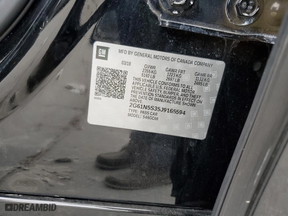 2018 Cadillac XTS Luxury with VIN 2G61N5S35J9165594, listed as a Copart auction lot 41691355 with 89,856 mi miles and Salvage Title. Bid and sale history available at carsss.com. Image 12.