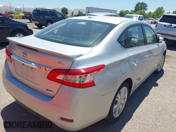 2014 Nissan Sentra SV with VIN 3N1AB7AP4EY214198, listed as a IAAI auction lot 42654447 with 96,073 mi miles and . Bid and sale history available at DreamBid. Image 4.