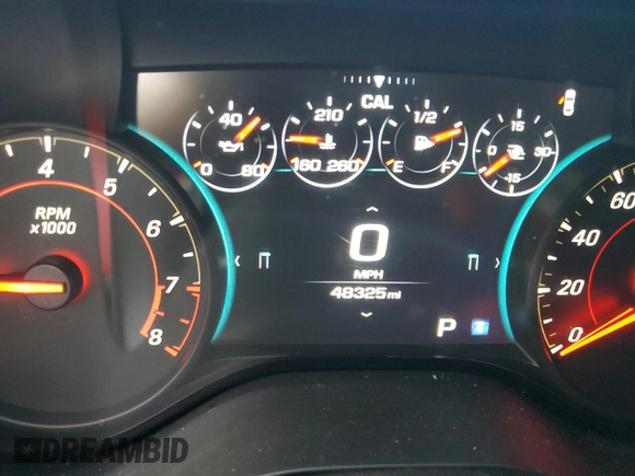 2018 Chevrolet Camaro 2LT with VIN 1G1FD1RX5J0129138, listed as a Copart auction lot 81744723 with 48,325 mi miles and Salvage Title. Bid and sale history available at carsss.com. Image 9.