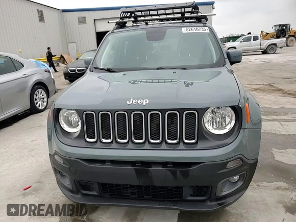 2018 Jeep Renegade Latitude with VIN ZACCJABB6JPJ40500, listed as a Copart auction lot 52610735 with 116,401 mi miles and Salvage Title. Bid and sale history available at carsss.com. Image 14.
