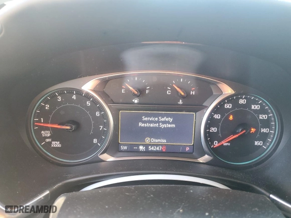 2021 Chevrolet Equinox Premier with VIN 2GNAXNEV5M6158792, listed as a Copart auction lot 86877674 with 54,247 mi miles and Salvage Title. Bid and sale history available at carsss.com. Image 9.