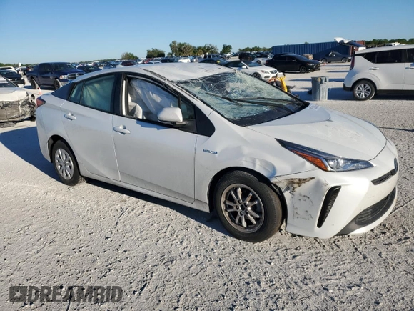 2022 Toyota Prius L Eco with VIN JTDKAMFU4N3157754, listed as a Copart auction lot 49533745 with Not Provided miles and Non Repairable. Bid and sale history available at DreamBid. Image 4.