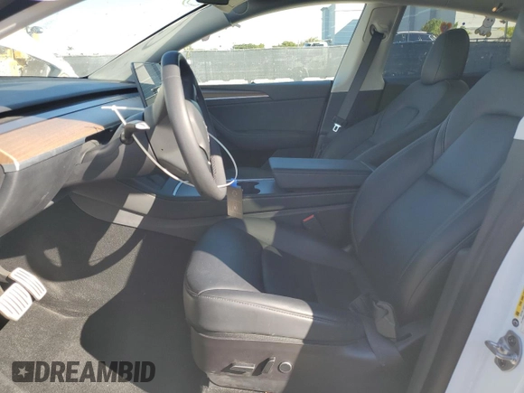 2023 Tesla Model Y Performance with VIN 7SAYGDEF8PF595178, listed as a Copart auction lot 46496995 with 39,057 mi miles and Non Repairable. Bid and sale history available at DreamBid. Image 7.