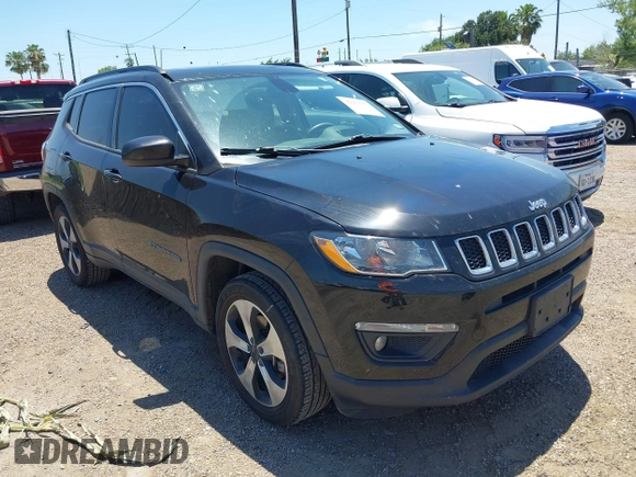 2018 Jeep Compass Altitude z VIN 3C4NJCBB0JT374678, wystawiony jako IAAI lot #42250357 z przebiegiem 56 439 mil mil oraz . Historia ofert i sprzedaży dostępna na DreamBid. Obrazek 1.