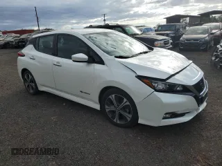 2018 Nissan LEAF SL with VIN 1N4AZ1CP5JC305508, listed as a Copart auction lot 71486084 with 77,307 mi miles and Salvage Title. Bid and sale history available at DreamBid. Image 4.