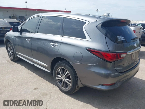 2019 Infiniti QX60 PURE with VIN 5N1DL0MM2KC514807, listed as a IAAI auction lot 41888970 with 71,561 mi miles. Bid and sale history available at carsss.com. Image 3.