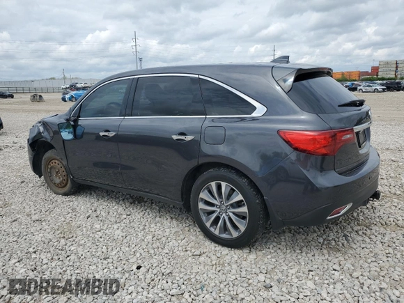 2014 Acura MDX Technology z VIN 5FRYD4H48EB004505, wystawiony jako Copart lot #54679575 z przebiegiem 180 836 mil mil oraz Szkoda całkowita • Salvage title. Historia ofert i sprzedaży dostępna na DreamBid. Obrazek 2.