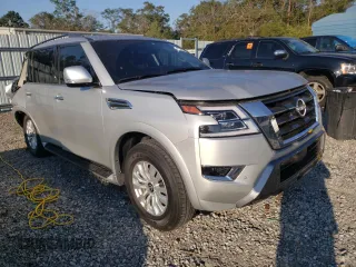 2023 Nissan Armada SV with VIN JN8AY2AC4P9181843, listed as a Copart auction lot 74783654 with 24,083 mi miles and Salvage Title. Bid and sale history available at carsss.com. Image 4.