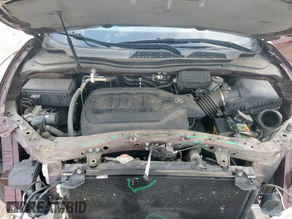 2014 Acura MDX Advance with VIN 5FRYD3H8XEB016782, listed as a Copart auction lot 60734015 with 97,323 mi miles and Salvage title. Bid and sale history available at DreamBid. Image 12.