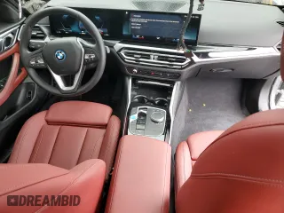 2023 BMW i4 eDrive40 with VIN WBY73AW08PFR23464, listed as a Copart auction lot 43525124 with 6,596 mi miles. Bid and sale history available at carsss.com. Image 8.