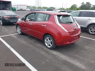 2012 Nissan LEAF SL with VIN JN1AZ0CP5CT022293, listed as a IAAI auction lot 42074728 with 56,761 mi miles. Bid and sale history available at carsss.com. Image 3.