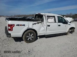 2019 Ford F-150 XL with VIN 1FTFW1E55KFC51079, listed as a Copart auction lot 47197635 with 0 mi miles and Salvage Title. Bid and sale history available at carsss.com. Image 3.