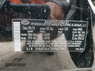 2023 Hyundai Santa Fe SE z VIN 5NMS14AJ3PH657843, wystawiony jako Copart lot #50721035 z przebiegiem 34 673 mil mil oraz Szkoda całkowita • Salvage title. Historia ofert i sprzedaży dostępna na DreamBid. Obrazek 15.