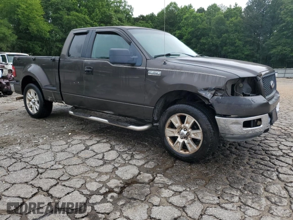 2005 Ford F-150 XLT with VIN 1FTPX02585KF08330, listed as a Copart auction lot 58403995 with 179,426 mi miles and Salvage title. Bid and sale history available at DreamBid. Image 4.