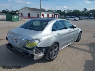2015 Mercedes-Benz C-Class C 300 Luxury with VIN 55SWF4KB2FU005126, listed as a IAAI auction lot 41811774 with 68,158 mi miles. Bid and sale history available at carsss.com. Image 4.