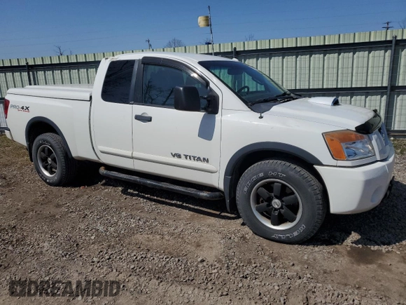 2012 Nissan Titan PRO-4X with VIN 1N6AA0CC3CN300529, listed as a Copart auction lot 53827945 with 82,331 mi miles and Salvage Title. Bid and sale history available at carsss.com. Image 4.