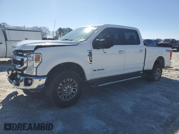 2021 Ford Super Duty F-250 SRW XL with VIN 1FT7W2BT2MED66860, listed as a Copart auction lot 45395065 with 158,217 mi miles and Salvage Title. Bid and sale history available at carsss.com. Image 1.