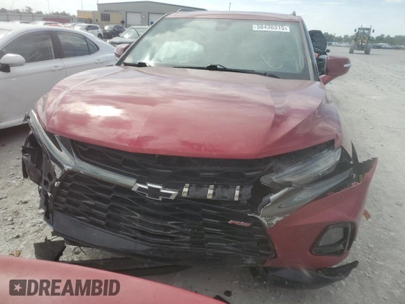 2021 Chevrolet Blazer RS with VIN 3GNKBKRS8MS513361, listed as a Copart auction lot 58430315 with 79,738 mi miles and Clean title. Bid and sale history available at DreamBid. Image 5.