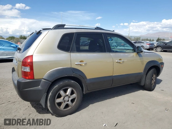 2005 Hyundai Tucson GLS with VIN KM8JN12DX5U066451, listed as a Copart auction lot 72607604 with 194,965 mi miles and Salvage Title. Bid and sale history available at carsss.com. Image 3.