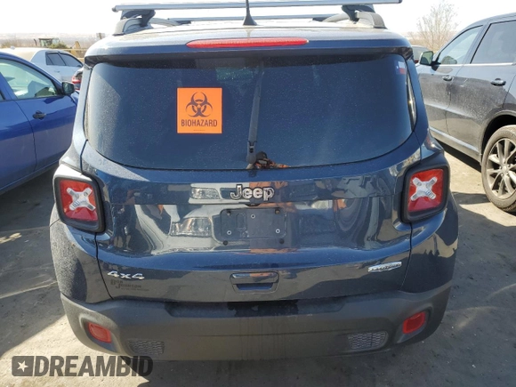 2022 Jeep Renegade Latitude with VIN ZACNJDB12NPN72878, listed as a Copart auction lot 47002805 with Not provided miles and Salvage title. Bid and sale history available at DreamBid. Image 6.