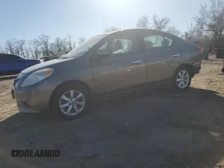 2012 Nissan Versa SV with VIN 3N1CN7APXCL817408, listed as a Copart auction lot 49101125 with 118,417 mi miles and Salvage Title. Bid and sale history available at carsss.com. Image 1.