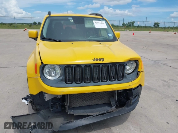 2017 Jeep Renegade Latitude with VIN ZACCJABB9HPG35478, listed as a IAAI auction lot 42576406 with 95,518 mi miles and . Bid and sale history available at DreamBid. Image 6.