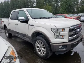 2015 Ford F-150 XLT with VIN 1FTEW1EG1FFC61935, listed as a Copart auction lot 52532645 with 127,798 mi miles and Salvage Title. Bid and sale history available at carsss.com. Image 4.