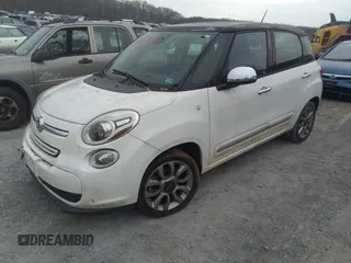 2014 FIAT 500L Lounge with VIN ZFBCFACH9EZ004072, listed as a IAAI auction lot 41205641 with 109,394 mi miles and . Bid and sale history available at DreamBid. Image 2.