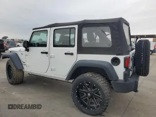 2018 Jeep Wrangler JK Unlimited Sport S with VIN 1C4BJWDG7JL865323, listed as a Copart auction lot 79419474 with 15,408 mi miles and Salvage Title. Bid and sale history available at carsss.com. Image 2.