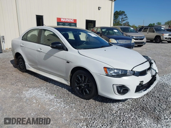 2017 Mitsubishi Lancer ES with VIN JA32U2FU2HU013922, listed as a IAAI auction lot 42021535 with 91,007 mi miles. Bid and sale history available at carsss.com. Image 1.