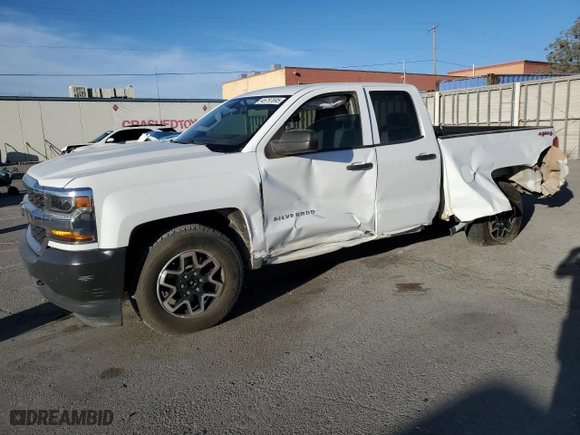 2018 Chevrolet Silverado 1500 Work Truck with VIN 1GCVKNEC7JZ343899, listed as a Copart auction lot 45797695 with 130,099 mi miles and Salvage Title. Bid and sale history available at carsss.com. Image 1.