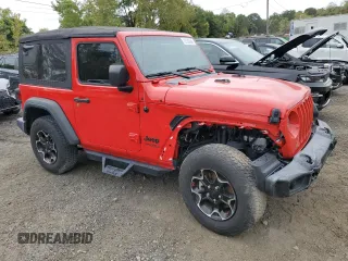 2021 Jeep Wrangler Sport S with VIN 1C4GJXAN8MW721801, listed as a Copart auction lot 72722484 with 36,686 mi miles and Salvage title. Bid and sale history available at DreamBid. Image 4.