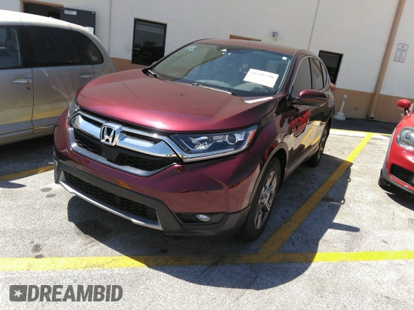 2019 Honda CR-V EX with VIN 2HKRW1H57KH500951, listed as a IAAI auction lot 41936738 with 45,901 mi miles. Bid and sale history available at carsss.com. Image 2.