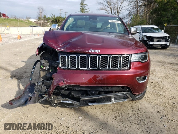 2018 Jeep Grand Cherokee Limited with VIN 1C4RJFBG8JC231407, listed as a Copart auction lot 53949375 with 27,335 mi miles and Salvage Title. Bid and sale history available at carsss.com. Image 5.