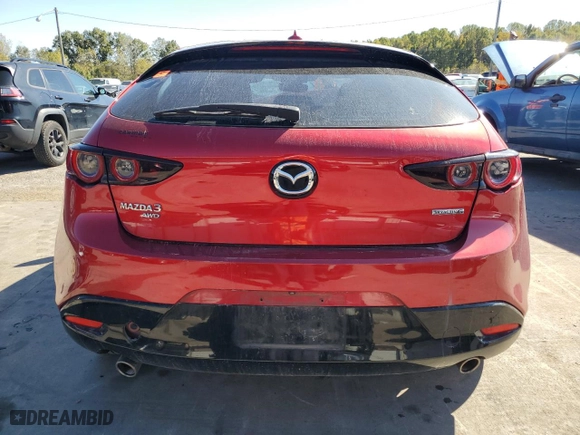 2020 Mazda Mazda3 Hatchback Preferred Package with VIN JM1BPBMM4L1164654, listed as a Copart auction lot 76779914 with 0 mi miles and Salvage Title. Bid and sale history available at carsss.com. Image 6.