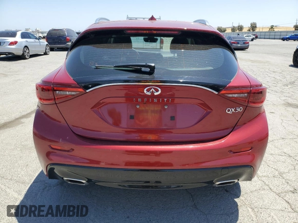 2019 Infiniti QX30 Luxe with VIN SJKCH5CP1KA010266, listed as a Copart auction lot 59623735 with 54,113 mi miles and Clean title. Bid and sale history available at DreamBid. Image 6.