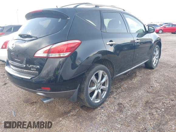 2013 Nissan Murano SV with VIN JN8AZ1MW3DW312500, listed as a IAAI auction lot 41471491 with 191,301 mi miles. Bid and sale history available at carsss.com. Image 4.
