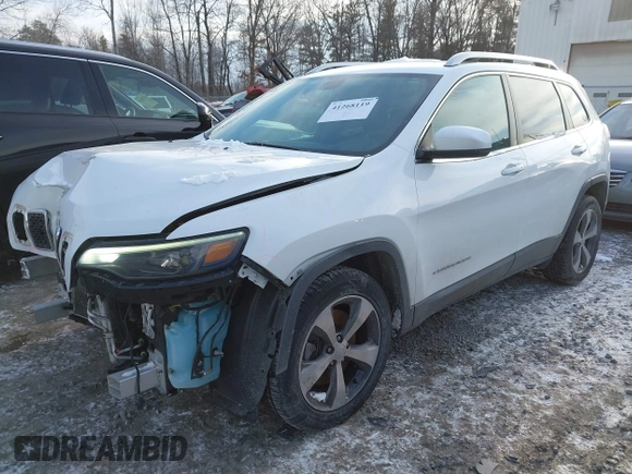 2020 Jeep Cherokee Limited with VIN 1C4PJLDB2LD535210, listed as a IAAI auction lot 41268119 with 119,918 mi miles. Bid and sale history available at carsss.com. Image 17.