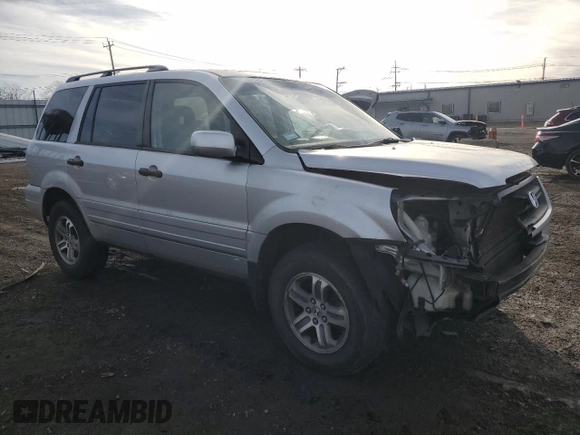 2005 Honda Pilot EX-L with RES with VIN 5FNYF18605B060711, listed as a Copart auction lot 46125755 with 193,062 mi miles and Salvage Title. Bid and sale history available at carsss.com. Image 4.