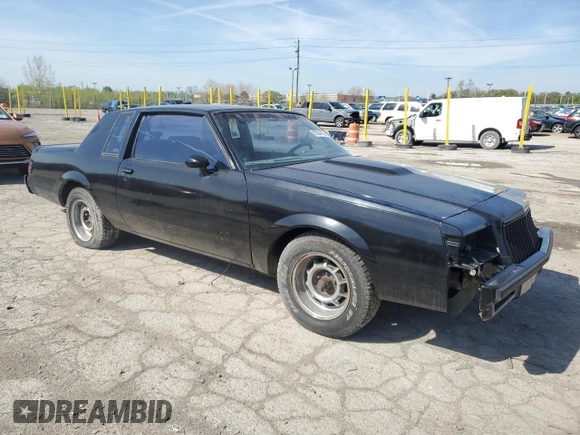1987 Buick Regal with VIN 1G4GJ1174HP455333, listed as a Copart auction lot 53554725 with 55,423 mi miles and Clean Title. Bid and sale history available at DreamBid. Image 4.