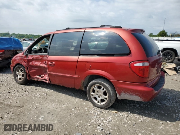 2002 Dodge Caravan EX with VIN 2B8GP74L92R602861, listed as a Copart auction lot 55630154 with 186,170 mi miles and Salvage Title. Bid and sale history available at carsss.com. Image 2.