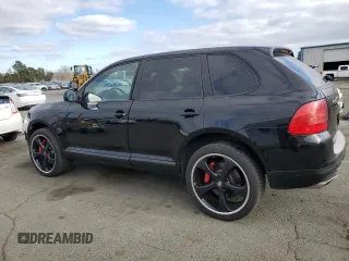 2005 Porsche Cayenne Turbo with VIN WP1AC29P15LA91534, listed as a Copart auction lot 43476105 with 131,561 mi miles and Salvage Title. Bid and sale history available at carsss.com. Image 2.