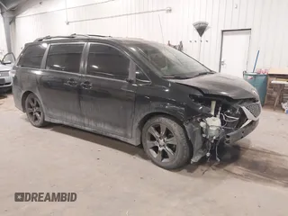 2011 Toyota Sienna SE with VIN 5TDXK3DC6BS112848, listed as a IAAI auction lot 41506859 with 298,533 mi miles. Bid and sale history available at carsss.com. Image 1.