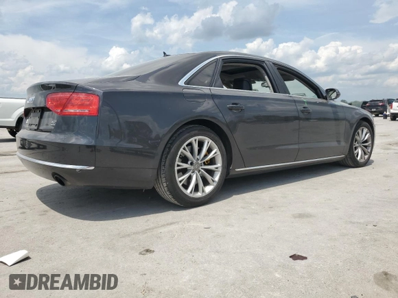 2011 Audi A8 with VIN WAURVAFD2BN004871, listed as a Copart auction lot 55208355 with 167,356 mi miles and Salvage title. Bid and sale history available at DreamBid. Image 3.