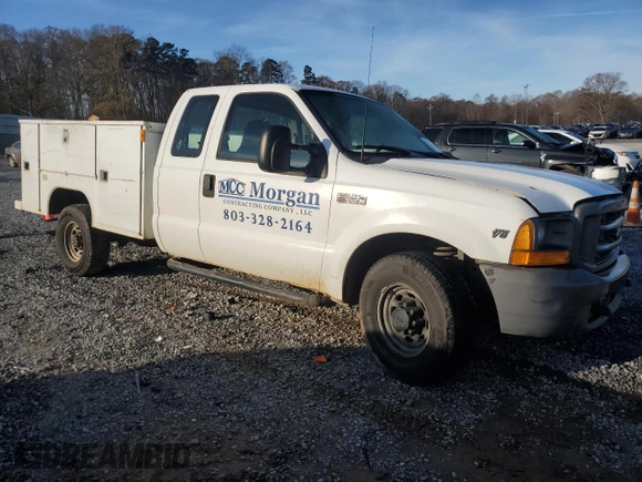2000 Ford F-250 with VIN 1FDNX20L5YEC28707, listed as a Copart auction lot 83898604 with 251,702 mi miles and Salvage title. Bid and sale history available at DreamBid. Image 4.