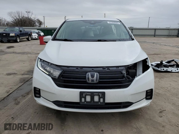 2022 Honda Odyssey EX with VIN 5FNRL6H59NB018877, listed as a Copart auction lot 47428685 with 65,333 mi miles and Salvage Title. Bid and sale history available at DreamBid. Image 5.